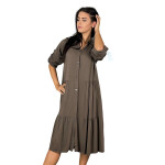 HOSH Dámské košilové šaty FATE Velikost: XL/XXL, Barva: Starorůžová