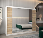 Šatní skříň Abi V4 Barva korpusu: Černá, Rozměry: 150 cm, Dveře: Černá