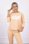 Sada potiskem Queen peach UNI