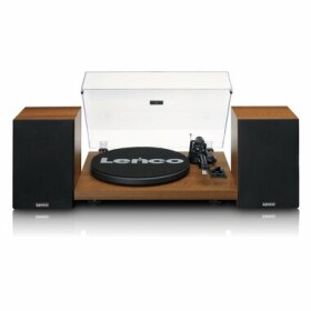 Lenco LS-480 hnědá / Gramofon / 33 45 RPM / 3.5 mm / RCA / BT 4.2 / 2x 30W repro (LS480WD)