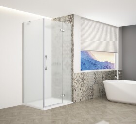 GELCO - TRINITY CHROM obdélníkový kout 900x1000 pravý, matné sklo, GT5610-90MR-CH GT5610-90MR-CH