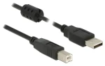Delock USB A (M) - USB B (M) černá / Kabel / USB 2.0 / 0,5 m (84894)