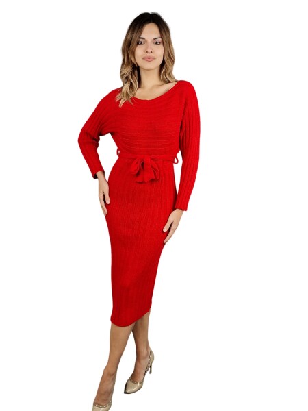 HOSH Šaty Layla Velikost: UNI, Barva: Červená