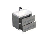 Koupelnová skříňka s umyvadlem SAT Cube Way 60x53x40 cm beton CUBE260ZBE CUBE260ZBE