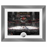 Obraz Ottawa Senators NHL Art Deco Stadium Silver Coin