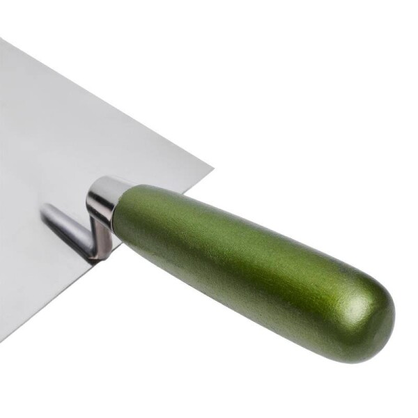 Lžíce zednická trapézová, 160 mm, nerez, dřevěná rukojeť, STALCO