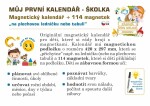 Magnetický kalendář Školka, 114 magnetek