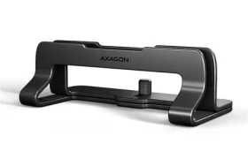 AXAGON STND-VB, vertikální hliníkový stojan pro notebooky 10"-17.3" nastavitelný rozestup černá (STND-VB)