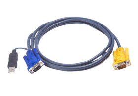 ATEN kabel pro KVM 3 v 1 / HD15-SVGA / USB / 5m / 2L-5205UP (2L-5205UP)