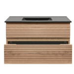Koupelnová skříňka 2 zásuvková s umyvadlem Naturel Savona 98x53x44,8 cm dub Halifax mat SAVONA2100DHC SAVONA2100DHC