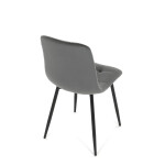 Jídelní židle, šedá, sametová látka, CT-281 GREY4