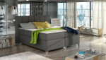 Boxspring Basilio Rozměr: 180 x 200 cm, látka: Riviera 36, Varianta: Bez LED osvětlení