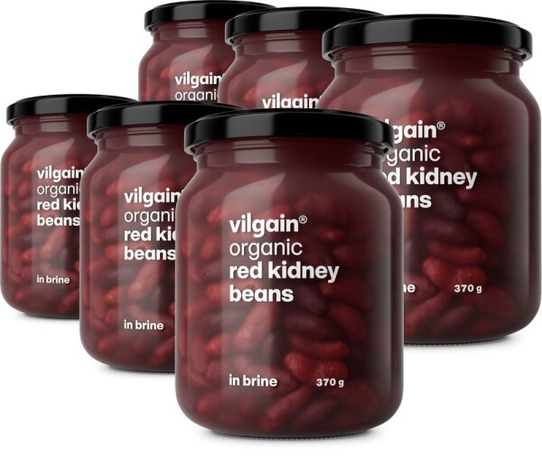 Vilgain Červené fazole v nálevu BIO – 6× 370 g