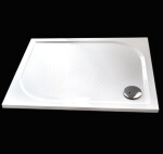 Aquatek Bent 120x80cm sprchová vanička z litého mramoru obdélníková s protiskluzovou úpravou