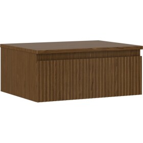 MEXEN/S - Rivel koupelnová skříňka pod umyvadlo 60 cm s deskou, 1 šuplík, reliéf , ořech 91A20-06023-1-BFC86