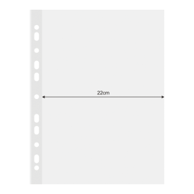 DONAU prospektový obal extra široký, A4, hladký, PP, 120 μm, 25 ks, transparentní