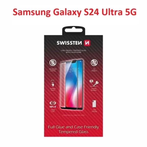 SWISSTEN FULL GLUE COLOR FRAME CASE FRIENDLY sklo pro SAMSUNG S938B GALAXY S25 ULTRA 5G černá (54501872)