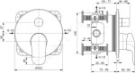 IDEAL STANDARD - CeraFlex Baterie pod omítku, chrom A6725AA