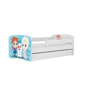 Dětská postel Babydreams+Sz+M bílá 80x180 Zimní kamarádi