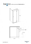 HOPA - Obdélníkový sprchový kout PIXA GOLD - Rozměr A - 100 cm, Rozměr B - 80 cm, Směr zavírání - Levé (SX) BCPIXA1080OBDLG