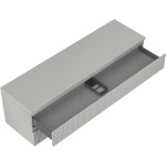 MEXEN/S - Rivel koupelnová skříňka pod umyvadlo 160 cm s deskou, 2 zásuvky, reliéf , šedá mat 91A20-16047-2-BFFC62