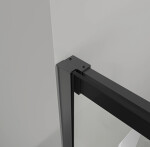 CERANO - Sprchové otočné dveře Porte L/P - 8 mm - černá matná, transparentní sklo - 90x195 CER-413492