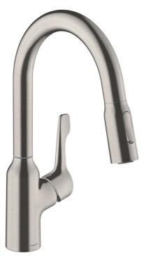 HANSGROHE - Focus M43 Dřezová baterie s výsuvnou sprškou, nerezová ocel 71811800