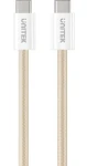 Unitek C14141ACL01-1M béžová / Kabel / USB-C(M) - USB-C(M) / PD 100W / magnetické navíjení / opletený / 1 m (C14141ACL01-1M)
