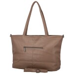 Trendy dámská koženková kabelka na rameno Coveri Longi, khaki