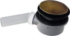 Kerasan RETRO vaničkový sifon, průměr otvoru 90 mm, krytka bronz 905693
