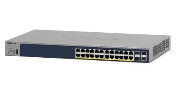 Netgear GS728TPP-300EUS / Smart switch / 24x GbE PoE+ / 4x SFP / 380 W / L2/L3/L4 (GS728TPP-300EUS)
