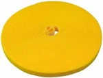 LABEL THE CABLE PRO Roll Dual žlutá / Stahovací páska se suchým zipem / Role 25 m / Oboustranná (PRO 1240)