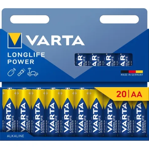 Varta Longlife Baterie AA 20ks / 1.5V / alkalická / v blistru (116064)
