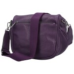 Stylová dámská koženková kabelko-ledvinka Ergitta Newa, tmavě fialová