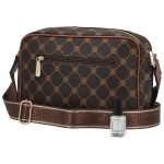 Moderní dámská koženková crossbody kabelka Coveri Gurio, coffee