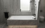Erga Pureline-O, vana 1500x700x400 mm bez nožiček, bílá lesklá, ERG-V07-PURELINE-O-150x070-WH ERG-V07-PURELINE-O-150X070-WH