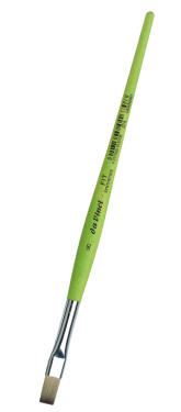 Štětec DaVinci zelený plochý 374 - 8