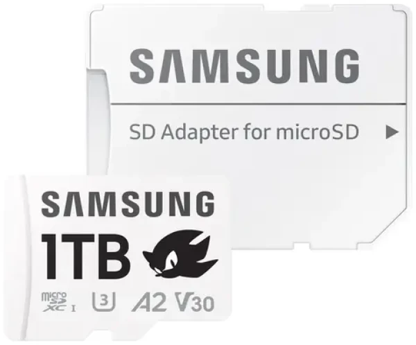 SAMSUNG PRO Plus Sonic the Hedgehog microSDXC 1TB + SD adaptér / UHS-1 / Class 10 / U3 / Čtení: 180MBps / Zápis: 130MBps (MB-MD1T0SA/LC1)