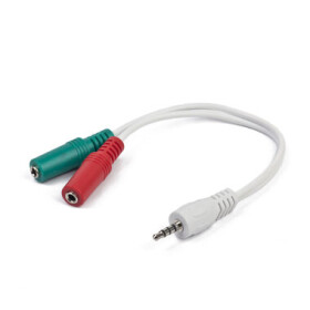 Gembird stereo jack samec - 2x jack samice / 3,5mm / 20cm (CCA-417W)