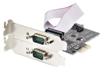 StarTech PCIe karta 2x sériový RS-232 / Řadič / PCIe / 2 porty / černá (2S232422485-PC-CARD)