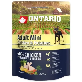 Ontario Adult Mini Chicken Potatoes 750g / Granule pro dospělé psy (214-10533)