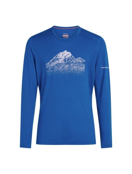 ICEBREAKER Mens Merino 200 Oasis LS Crewe Rising Light, Lazurite (vzorek) velikost: M