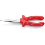 Knipex 38 91 200 pro elektroniku a jemnou mechaniku ploché jehlové kleště 45° zahnuté vanadová elektrikářská ocel 200 mm