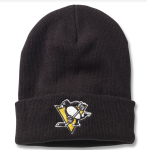 American Needle Pánská zimní čepice Pittsburgh Penguins NHL Cuffed Knit Black