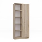 Regál 80 cm dveře sonoma