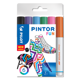 PILOT Pintor Fine Sada akrylových popisovačů 0,9-1,5mm - Creative 6 ks