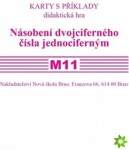 Sada kartiček M11 - násobení dvojciferného čísla jednociferným, 1. vydání - Zdena Rosecká