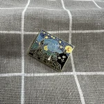 Pinarna.cz Nejznámější obraz Vincenta van Gogha - Hvězdná noc - kočíčí verze (nakukující kočka)