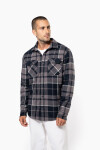 Kariban K 579 Flanelová košile s sherpa fleecovou podšívkou 20.K579 red/navy XXL