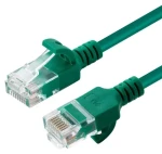 MicroConnect U/UTP CAT6A SLIM zelená / Patch kabel / 0,15 m / RJ-45 (V-UTP6A0015G-SLIM)